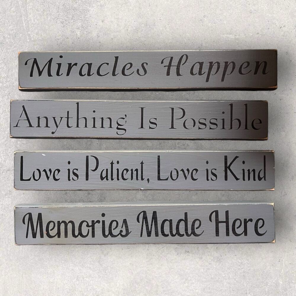 Wood Decorative Wall Sign Bundles